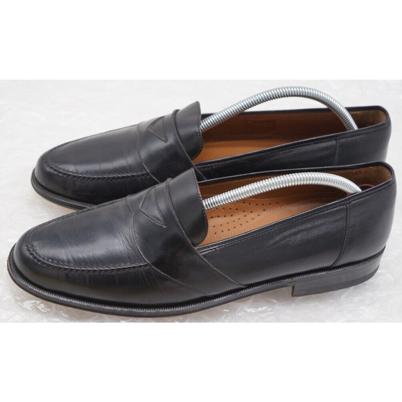 Magnanni Mens Leather Slip On Loafers Size 10.5 Black main image 5